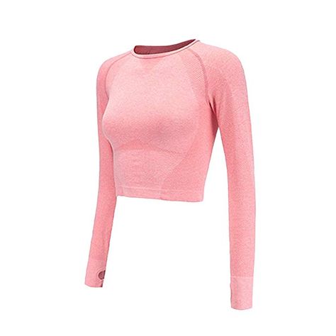 Running Outfits, Yoga Long Sleeve, Sports Crop Tops, Seamless Top, Long Sleeve Workout, Gym Tops, Cropped Tops, Yoga Shirts, Gym Shirts