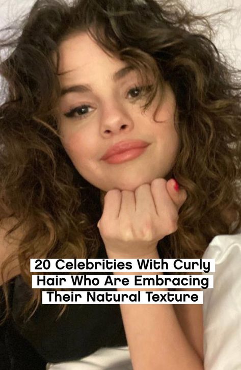 Hello, gorgeous ringlets, kinks, and coils. Celebrities With Naturally Curly Hair, Celebrity With Curly Hair, Curly Hair And Outfit Ideas, Selena Curly Hair, Selena Gomez Hair Curly, Celebs With Naturally Curly Hair, Curly Haired Celebrities, Wavy Hair Celebrities, Celebrities Natural Hair