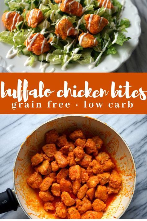 Almond Flour Crust, Buffalo Chicken Bites, Low Carb Salad, Tailgate Food, Chips And Salsa, Chicken Bites, Buffalo Chicken, Clean Eating Snacks, Easy Healthy Recipes