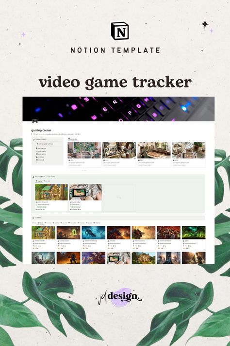 🎮📌 gaming goals notion 🕹️ Gaming Dashboard, Game Tracker, One Aesthetic, Free Business Logo, Notion Ideas, Etsy Planner, Notion Templates, Notion Template, Student Planner