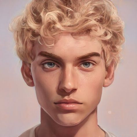 Artbender Boy, Blond Hair Brown Eyes, Edgar Artis, Blonde Hair Dark Eyes, Blone Hair, Blonde Brown Eyes, Faces Reference, Brown Eyes Blonde Hair, Brown Eyes Aesthetic