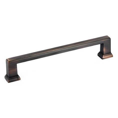 Richelieu 6-1/4-in Center to Center Brushed Oil-Rubbed Bronze Rectangular Handle Drawer Pulls in the Drawer Pulls department at Lowes.com Cabinet Hardware Bronze, Oil Rubbed Bronze Cabinet Pulls, Oil Rubbed Bronze Cabinet Hardware, Bronze Cabinet Pulls, Bronze Kitchen, Acrylic Cabinets, Bronze Cabinet, Kitchen Pulls, Cabinet Hardware Pulls