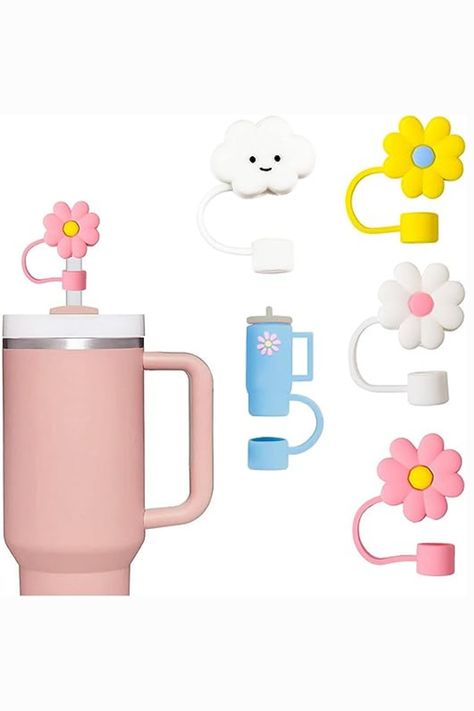 Upgrade your tumbler experience today and enjoy mess-free sipping wherever you go! 🌸🥤" Toy Tea Set, 40 Oz Tumbler With Handle, Pretend Play Kitchen, Straw Cover, 40 Oz Tumbler, Tumbler With Handle, Toy Kitchen, E 40, Cup With Straw