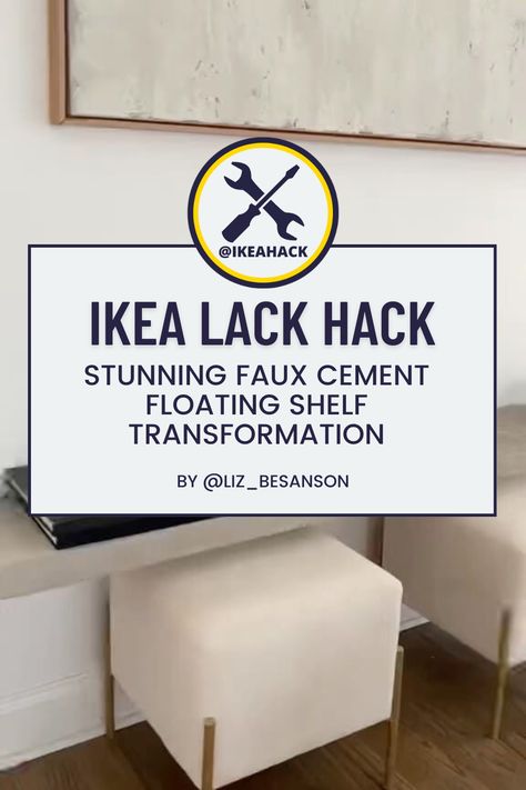 Lack Shelf Decor, Shelf Transformation, Ikea Lack Shelf, Ikea Lack Hack, Lack Hack, Lack Shelf, Ikea Lack Shelves, Modern Floating Shelves, Ikea Lack