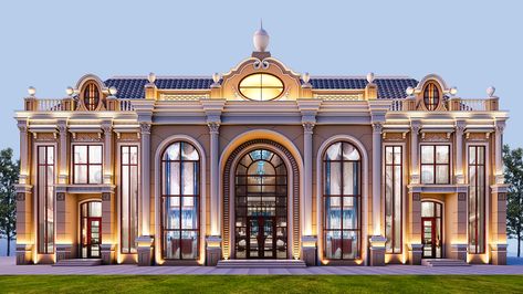 Banquet Facade Design, Banquet Hall Facade Design, Classical Banquet Hall Design, Marriage Hall Design Exterior, Banquet Hall Design Exterior, Banquet Hall Elevation, Marriage Hall Elevation, Banquet Hall Exterior Elevation, Banquet Hall Design Interiors