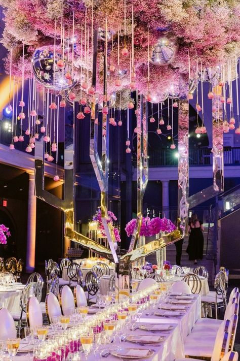 Elevate your wedding decor with cascading floral chandeliers. A whimsical and romantic addition to receptions or formal dinners, creating an unforgettable ambiance. Floral Chandeliers, Chandelier Wedding, Wedding Floral Ideas, Wedding Chandelier, Blossom Garden, Floral Chandelier, Wedding 2025, Formal Dinner, Floral Ideas