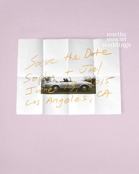 Sophia Amoruso, Martha Weddings, Unique Save The Dates, Stationery Inspiration, Save The Date Photos, Los Angeles Wedding, Wedding Prints, Martha Stewart Weddings, Wedding Los Angeles