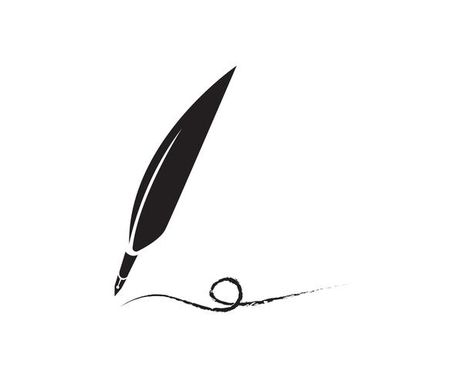 Writing Feather, Writer Logo, Web Development Website, Feather Pen, Sign Logo, Writing Pens, Logo Templates, App Icon, Web Development