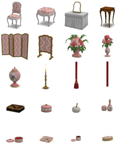 The Sims 4 Cc Victorian Furniture, Sims 4 1800s Furniture, Sims 4 Victorian House, Sims Blender, Sims 4 Royal, Sims 4 Historical, Sims 4 Decades Challenge, Medieval Furniture, French Royalty