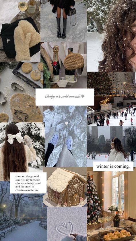 Winter Wallapers Aesthetics, Winter Days Aesthetic, Winter Aesthetic Phone Wallpaper, White Christmas Wallpaper Aesthetic, January Collage Wallpaper, Winter Aesthetic Wallpaper Collage, Winter Aesthetic Lockscreen, Winter Time Aesthetic, Aesthetic Winter Collage