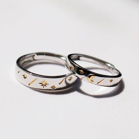 Bff Rings, خواتم خطوبة, Matching Promise Rings, Cute Promise Rings, Best Friend Rings, Bff Jewelry, Friend Rings, Couple Jewelry, Matching Jewelry