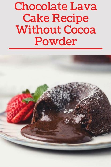 Chocolate Lava Cake Recipe Cake Without Cocoa Powder, Microwave Lava Cake, Lava Cake Recipe Easy, Cake For Two Recipe, Molten Lava Cakes Recipe, Coke Cake, Lava Cake Recipe, Molten Lava Cake, Chocolate Lava Cake Recipe