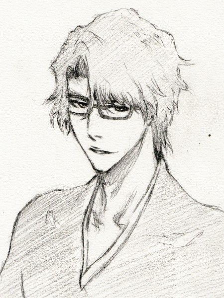 Aizen Sousuke Aizen Drawing, Sousuke Aizen, Bleach Ichigo Bankai, Sosuke Aizen, Aizen Sousuke, Bleach Drawing, Rukia Bleach, Aizen Sosuke, Tite Kubo