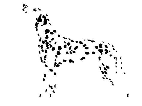 Dalmatian Tattoo Simple, Dalmatian Tattoo, Dalmatian Drawing, Dalmatian Painting, Dalmatian Art, Simple Tattoos For Guys, Dalmatian Puppy, Simple Line Drawings, Pretty Dogs