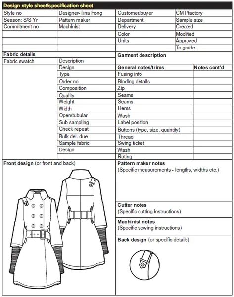 Garment Specification Sheet, Spec Sheet, Construction Details, Office Design, To Meet, Textiles, Design