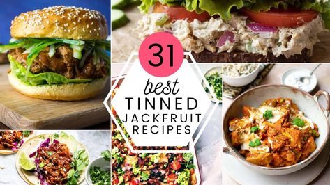 31+ Best Tinned Jackfruit Recipes Jackfruit Burger, Jackfruit Carnitas, Jackfruit Curry, Jackfruit Sandwich, Vegan Crab Cakes, Buffalo Chicken Nachos, Jackfruit Tacos, Canned Jackfruit, Vegan Crab