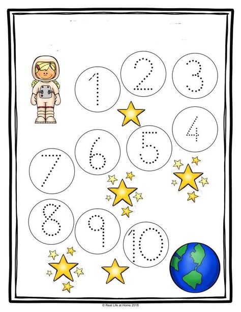 Space Theme Preschool, Preschool Patterns, Space Crafts For Kids, All About Me Preschool, Kids Worksheets Preschool, Preschool Activities Toddler, Shapes Preschool, Space Activities, Alphabet Activities Preschool