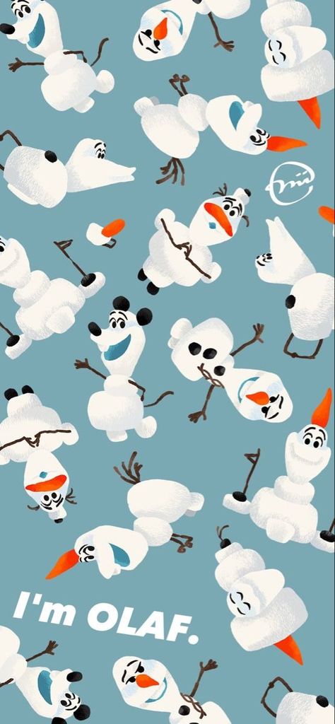 Olaf Backgrounds, Disney Sidekicks Wallpaper, Olaf Wallpaper, Frozen Wall Art, Olaf Christmas, Disney Backgrounds, Frozen Pattern, Disney Sidekicks, Olaf's Frozen Adventure