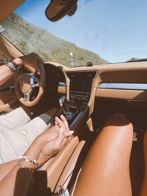 Happily Married Aesthetic, Love Luxury Couple, Porsche Convertible Aesthetic, Driving Couple Aesthetic, Couples Vacation Aesthetic, Old Money Love Aesthetic, Dream Husband Aesthetic, Man Driving Car Aesthetic, Porsche Couple