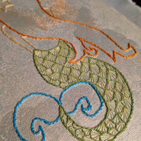 Mermaid Embroidery Patterns, Mermaid Embroidery Designs, Stitched Canvas, Embroidered Mermaid, Mermaid Embroidery, Needle Books, Mermaid Design, Mermaid Pattern, Needle Book