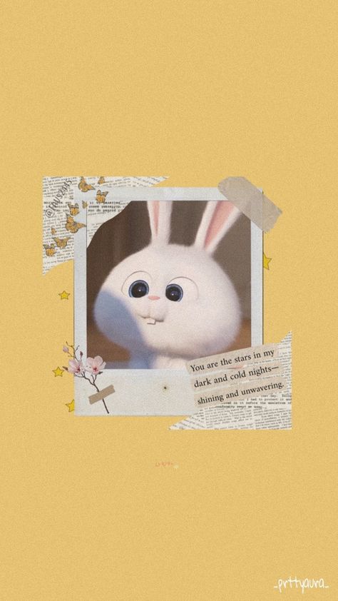 Snowball Wallpaper Iphone, Snowball Wallpaper Aesthetic, Snowball Bunny Wallpaper, Snowball Wallpaper, Snowball Rabbit, Rabbit Wallpaper, Wallpaper Iphone Disney Princess, Cute Minions, Cute Bunny Cartoon