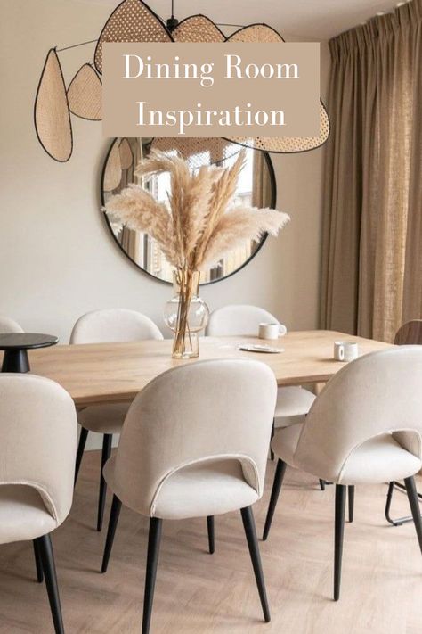 Indulge in the understated charm of our Beige Minimalistic Dining Room Decor Inspiration. Embrace simplicity with clean lines and uncluttered spaces, focusing on essential furnishings that exude elegance. Explore curated ideas that celebrate the warmth of beige tones, creating a serene ambiance perfect for intimate gatherings and cherished meals. Click now to elevate your dining room with minimalist sophistication and timeless style. #BeigeDiningRoom #MinimalisticDecor #InteriorInspiration Dining Room Simple Decor, Beige Living Room And Dining Room, Apartment Decorating Dining Room, Beige Dining Room Ideas, Minimalistic Dining Room, Minimalist Dining Room Decor, Beige Couch Living Room, Beige Dining Room, Dining Room Simple