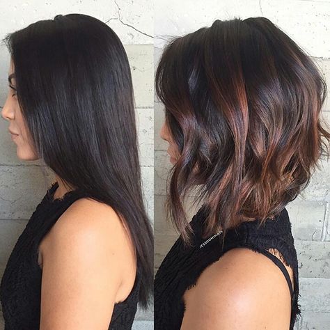 Hairstyles Messy, Choppy Bob Hairstyles, Choppy Bob, Messy Buns, Long Bob Haircuts, Long Bob Hairstyles, Dark Brown Hair, Shoulder Length Hair, Trendy Wedding