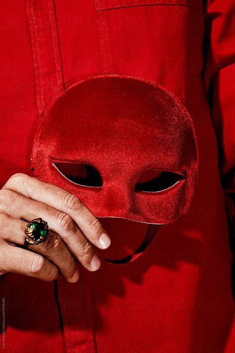 Red Mask Aesthetic, Red Mask Masquerade, Face Mask Aesthetic, Mask Aesthetic, Silk Mask, Red Mask, Mask Masquerade, Red Rope, Red Moon