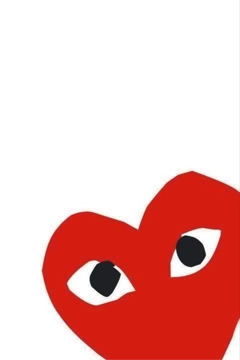 Red Heart With Eyes Wallpaper, Heart With Eyes Logo, Red Heart With Eyes, Rouge Aesthetic, Heart With Eyes, Blond Amsterdam, Eyes Wallpaper, Iphone Home Screen Layout, Iphone Organization