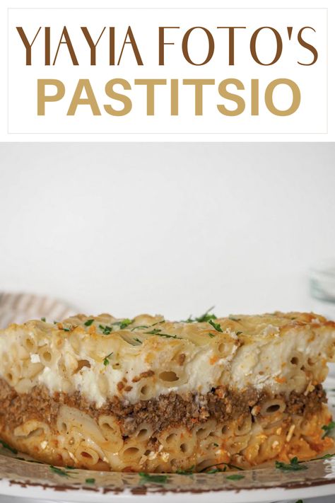 Pastitsio Recipe, Greek Pastitsio, Greek Lasagna, Greek Recipes Authentic, Middle East Recipes, Meat Sauce Recipes, Regional Food, Greek Cooking, Famous Recipe