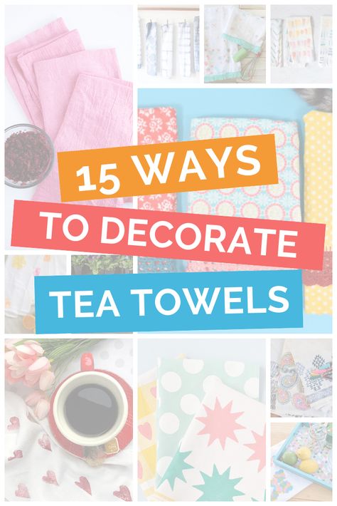 Dish Towels Diy, Diy Dish Towels, Tea Towels Crafts, Kitchen Towels Diy, Dish Towel Crafts, Kitchen Towels Crafts, Tea Towels Diy, Tea Display, Recipe Tea Towel