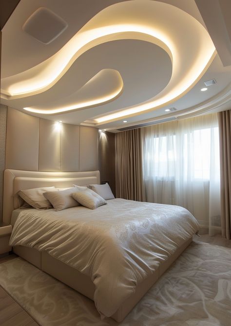 Looking to transform your ceiling into a stunning focal point? Discover simple and modern gypsum ceiling design ideas that can elevate any room in your home. From minimalist lines to sleek patterns, these POP ceiling designs offer a touch of elegance and contemporary style. Gypsum Ceiling Design Bedroom Modern, Classic Ceiling Design, Best False Ceiling Designs, Pop Design For Roof, Gypsum Ceiling Design, Luxury Ceiling Design, Bedroom Pop Design, False Ceiling Bedroom, Ceiling Design Ideas