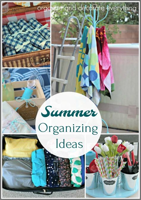 Summer Organizing Ideas Pool Toy Organization, Organizing Things, Towel Rack Pool, Penny Pincher Fashion, Cabin Chic, Hygge Life, Backyard Picnic, Penny Pincher, Time To Relax