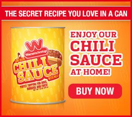 Specials - Wienerschnitzel - Join the wiener lovers club Wienerschnitzel Chili Recipe, Wienerschnitzel Chili, Magic Food, Food Deals, Hot Dog Sauce, Hot Dog Chili, Copy Cats, Chicken Skewers, Meal Deal