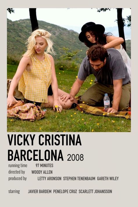 Vicky Christina Barcelona Movie Poster, Vicky Cristina Barcelona Poster, Summer Movies Aesthetic, Vicky Christina Barcelona, Movie Recs, Vicky Cristina Barcelona, Most Paused Movie Scenes, Movie To Watch List, New Movies To Watch