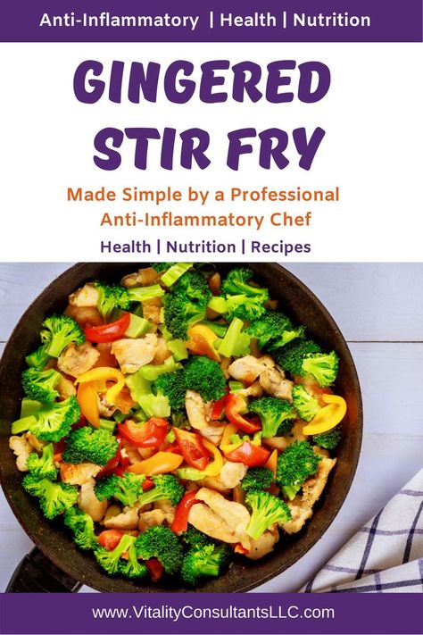 Some of our customer favorites from our anti-inflammatory meal delivery service, Feed Your Vitality included ginger. Try this one-pan Stir Fry recipe and see for yourself how delicious ginger can be! Complete Meals, Benefits Of Ginger, Anti Inflamatory, Inflammatory Recipes, Stir Fry Recipe, Ginger Benefits, Ginger Spice, Colorful Vegetables, Healthier Eating