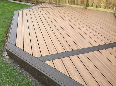 Diy Deck Decor, Cheap Basement Ideas, Composite Railing, Trek Deck, Yard Remodel, Deck Flooring, Deck Colors, Outdoor Patio Designs, Trex Deck