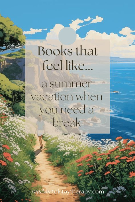 6 books that feel like a summer vacation when you need a break - Tolstoy Therapy Cozy Summer Books, Books To Read This Summer, Summer Books Aesthetic, Cozy Summer Aesthetic, Cosy Books, Summer Book Recommendations, Summer Reading Aesthetic, Cosy Summer, Books For Summer