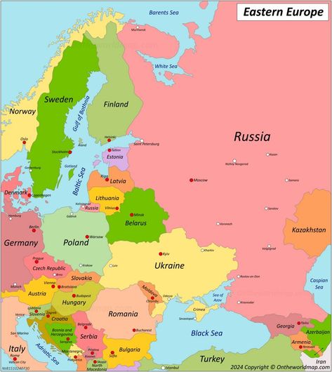 Map of Eastern Europe Eastern Europe Map, Rostov On Don, Gothenburg, Gdansk, Baltic Sea, Black Sea, Central Asia, Eastern Europe, Latvia