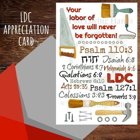 Excited to share the latest addition to my #etsy shop: LDC Appreciation Card, jw cards, jw elder, jw pioneers, Jehovah's Witnesses, LDC Elder Jw, Beautiful Kingdom, Construction Gifts, Pioneer School Gifts, Kingdom Hall, Jw Pioneer Gifts, Jw Pioneer, Pioneer School, Pioneer Gifts