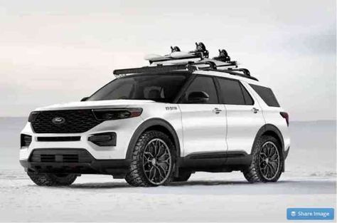 Pair of Badass Aftermarket 2020 Explorers Head to SEMA with Ford Performance https://tractionlife.com/aftermarket-ford-explorer-parts-showcased-at-sema-show/ Ford Explorer Custom, New Ford Explorer, Black Chrome Wheels, Explorer St, 2020 Ford Explorer, Car Comfort, Ford Explorer Limited, New Defender, Best Barns