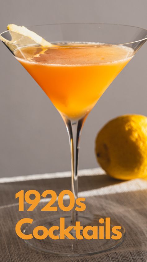 1920s Cocktails Roaring 20s Drinks Cocktails, 1920 Cocktails Drink Recipes, The Last Word Cocktail, 1920s Cocktails Recipes, Prohibition Era Cocktails, Great Gatsby Cocktails, Great Gatsby Drinks, 1920 Drinks, 1920 Cocktails