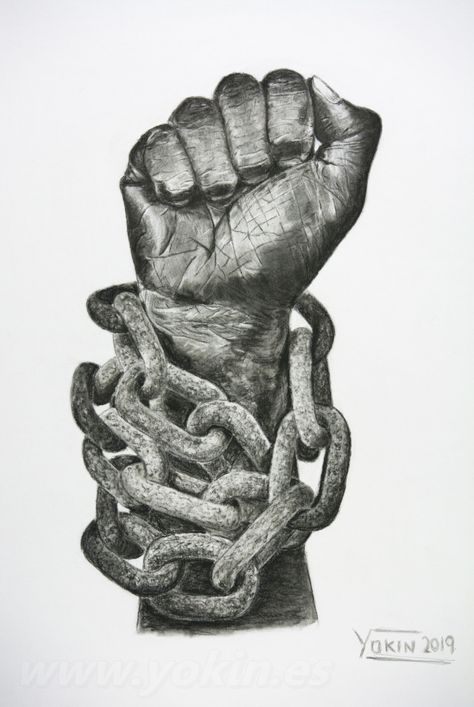 Chained Down Art, The Freedom Art, Freedom Art Inspiration, Freedom Drawing Ideas, Society Drawing, Hands Artwork, Freedom Painting, Freedom Drawing, Hand Artwork