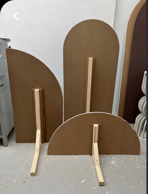 Diy Display Backdrop, Mdf Backdrop Ideas, Backdrop For Events, Half Circle Backdrop, Mdf Backdrop, Diy Plywood Backdrop, Arch Backdrop Panels, Backdrop Stand Diy, Wedding Backdrop Diy