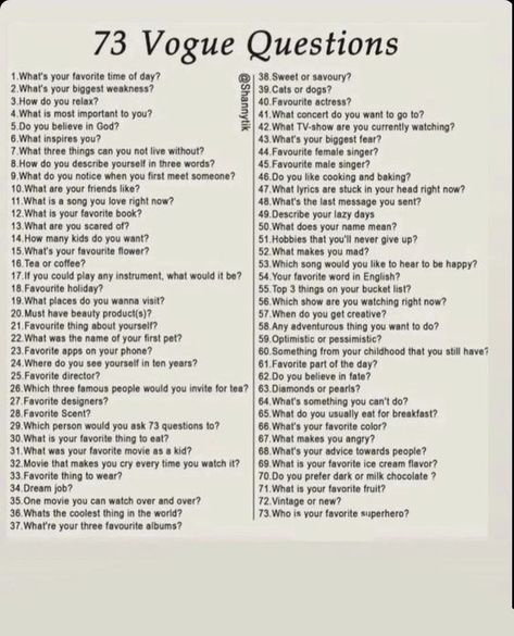 Simple Questions To Ask Someone, How Well Do You Know Her Questions, Fun Questions To Ask Yourself, Ways To Get To Know Someone, Questions To Ask Yourself About Him, 200 Questions To Ask Your Partner, Serious Questions To Ask Friends, Vogue Questions List, Basic Get To Know You Questions