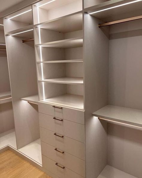 California Closets Miami (@caliclosetsmiami) • Instagram photos and videos Jewelry In Closet, Closet Solutions, Closet Redo, Dream Closet Design, No Closet Solutions, Closet Renovation, California Closets, Closet Layout, Small Closets