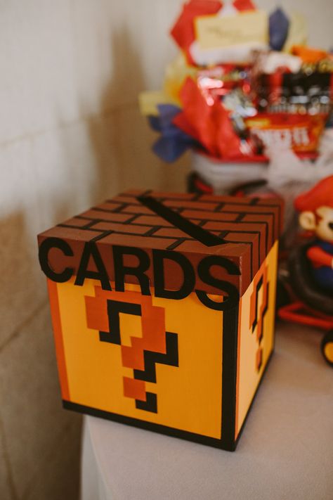 Super Mario Wedding, Mario Valentines, Nintendo Wedding, Mario Wedding, Nintendo Party, Gamer Wedding, Nerd Wedding, Valentine Boxes, Geeky Wedding