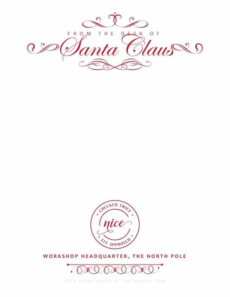 Santa Letterhead Printable Free, Santa Stamps Printable Free, Santa Stationary Printable Free, North Pole Letterhead, Letters To Santa Template, Joy Christmas Ornaments, Elf Letter Template, Santa Claus Letterhead, Santa Claus Letter Template