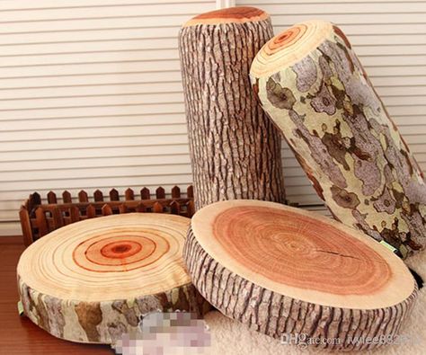 free shipping, $17.45/piece:buy wholesale  tree bark growth ring pattern soft wood throw pillow log neck pillows car cylindrical grain seat cushion bolster sponge,cylindrical shape,one seat on ivylee882612's Store from DHgate.com, get worldwide delivery and buyer protection service. Camping Theme Bedroom, Forest Bedroom, Forest Room, Nature Room, Neck Pillows, Ring Pattern, Soft Chair, Throw Pillow Styling, Wood Logs