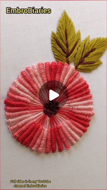 Aparna Ajeesh on Instagram: "Bullion stitch flower embroidery for beginners" Bullion Embroidery Pattern, Bullion Embroidery Design, Bullion Stitch Embroidery Design, Beginner Hand Embroidery Patterns Flowers, Blanket Embroidery, Bullion Stitch, Bullion Embroidery, Embroidery Video, Embroidery Stitches Beginner